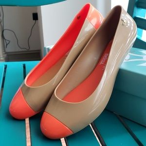 Melissa + Vivienne Westwood Nude Flats US7 NWT
